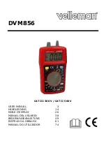 Предварительный просмотр 1 страницы Velleman DVM856 User Manual