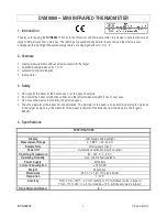 Preview for 1 page of Velleman DVM8869 Manual