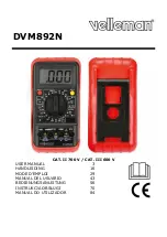 Velleman DVM892N User Manual preview
