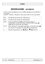 Preview for 3 page of Velleman DVM99 Erratum Of Installation And User Manual