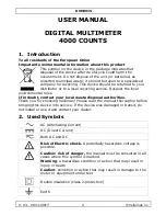 Preview for 3 page of Velleman DVM9915 User Manual