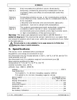 Preview for 8 page of Velleman DVM9915 User Manual