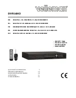 Velleman DVR16H3 Quick Installation Manual preview