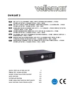 Velleman DVR16T2 Quick Installation Manual preview