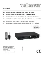 Velleman DVR4H5 Quick Installation Manual preview