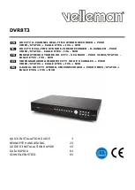 Velleman DVR8T3 Quick Installation Manual preview