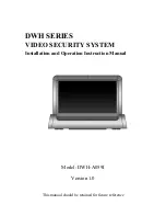 Velleman DWH-A059I Installation And Operation Instruction Manual предпросмотр