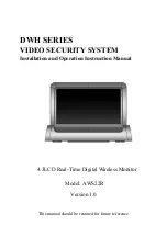 Preview for 1 page of Velleman DWH Series Installation And Operation Instruction Manual