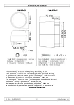 Preview for 2 page of Velleman HAA100 N Series User Manual