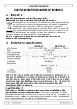 Preview for 4 page of Velleman HAA100 N Series User Manual