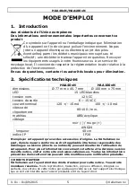 Preview for 5 page of Velleman HAA100 N Series User Manual