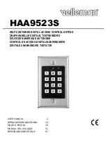 Velleman HAA9523S User Manual preview