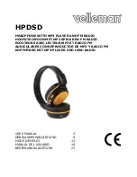 Velleman HPDSD User Manual preview