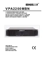 Velleman HQ Power VPA2200MBN User Manual preview