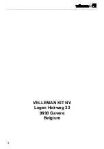 Предварительный просмотр 2 страницы Velleman K2664 Manual