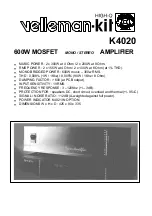 Preview for 1 page of Velleman K4020 Manual