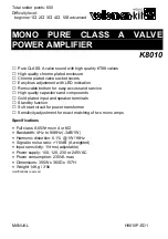 Preview for 1 page of Velleman K8010 Manual