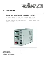 Preview for 1 page of Velleman LABPS1503U User Manual