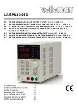 Preview for 1 page of Velleman LABPS3005D User Manual