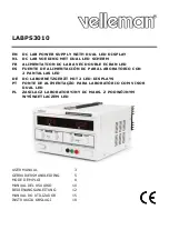 Velleman LABPS3010 User Manual preview