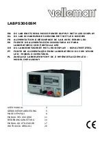 Velleman LABPS3060SM User Manual preview