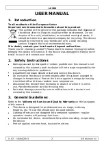 Preview for 2 page of Velleman luxibel LX302 User Manual