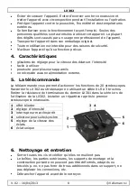 Предварительный просмотр 8 страницы Velleman luxibel LX302 User Manual