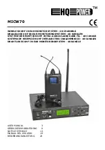 Velleman MICW70 User Manual preview