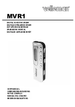 Preview for 1 page of Velleman MVR1 User Manual