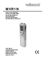 Preview for 1 page of Velleman MVR1N User Manual