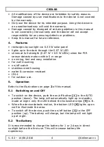 Preview for 4 page of Velleman Perel CSOL06 User Manual