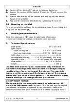 Preview for 5 page of Velleman Perel CSOL06 User Manual