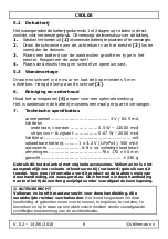 Preview for 8 page of Velleman Perel CSOL06 User Manual