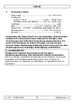 Preview for 19 page of Velleman Perel CSOL06 User Manual