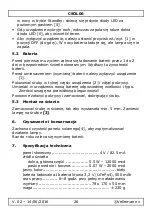 Preview for 26 page of Velleman Perel CSOL06 User Manual