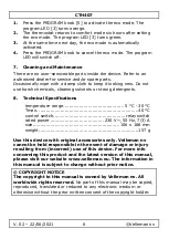 Preview for 6 page of Velleman PEREL CTH407 User Manual