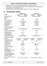 Preview for 24 page of Velleman PEREL EWL311CW-R User Manual