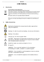 Preview for 3 page of Velleman PEREL PHW2000 User Manual