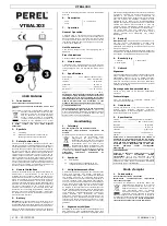 Velleman PEREL VTBAL303 User Manual preview