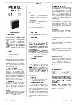 Velleman PEREL WC214 User Manual preview