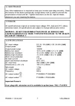 Preview for 8 page of Velleman PI30024BN User Manual