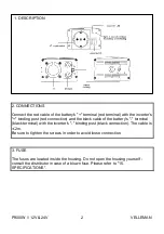 Preview for 3 page of Velleman PI60024BN User Manual