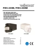 Velleman PIR1200B User Manual preview