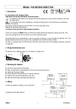 Velleman PIR300 Manual предпросмотр