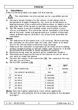 Preview for 4 page of Velleman PIR415U User Manual