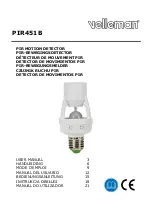 Preview for 1 page of Velleman PIR451B User Manual