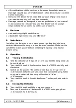 Preview for 4 page of Velleman PIR451B User Manual