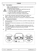 Предварительный просмотр 6 страницы Velleman PIR600 User Manual