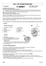 Предварительный просмотр 1 страницы Velleman PMR3 Manual