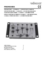 Velleman PROMIX50S User Manual preview